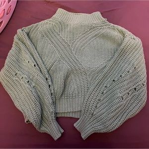 Green gripped sweater